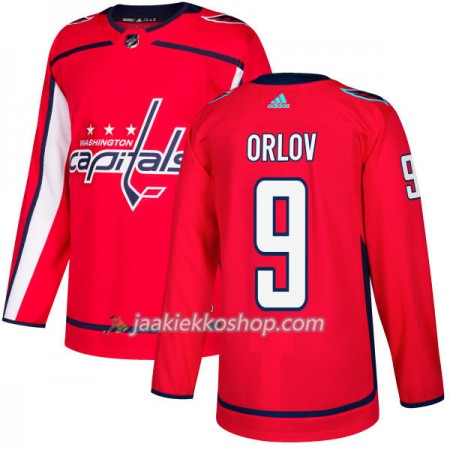 Miehille NHL Washington Capitals Pelipaita Dmitry Orlov 9 Adidas 2017-2018 Punainen Authentic